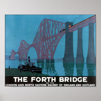 Póster El cuarto Poster de Viajes Vintage Bridge