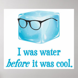Póster El cubo de hielo del inconformista era agua antes