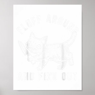 Póster El Cuchillo De Gato Fluye Y Averigüe _1