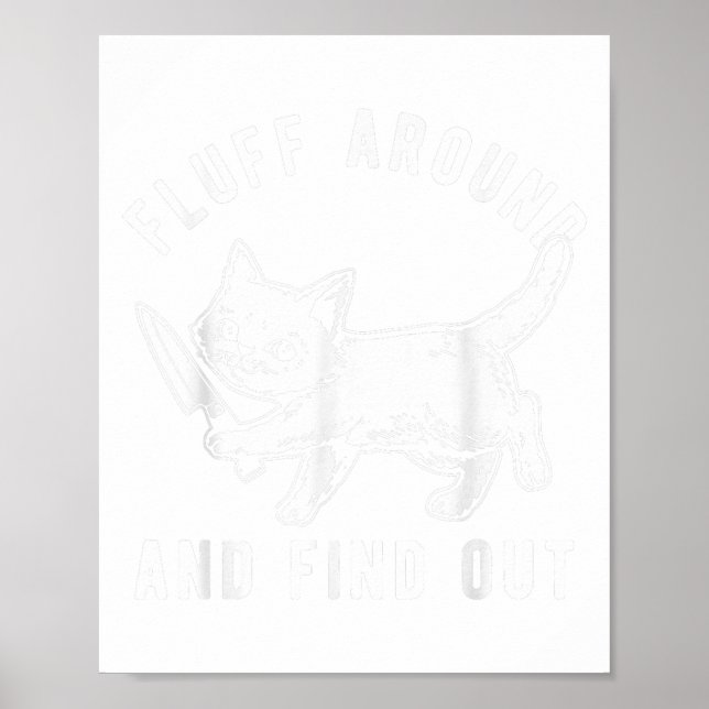 Póster El Cuchillo De Gato Fluye Y Averigüe _1 (Frente)