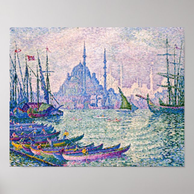 Póster El Cuerno de Oro, los minaretes | Paul Signac | (Frente)