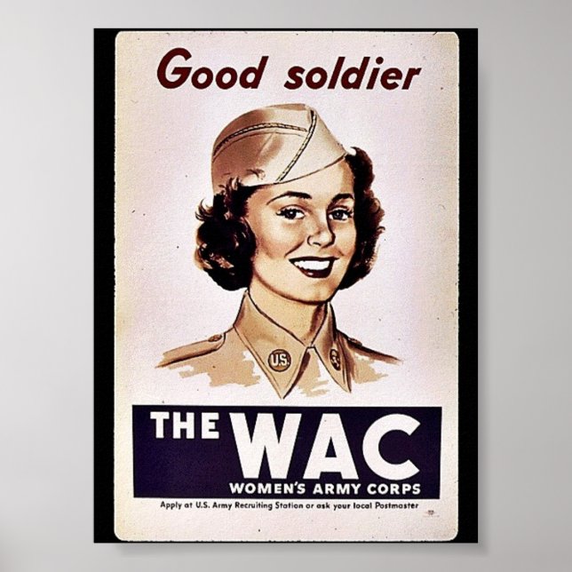 Póster El Cuerpo del Ejército de Mujeres de la Wac (Frente)