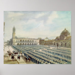 Póster El cuerpo expedicionario español en Vera Cruz