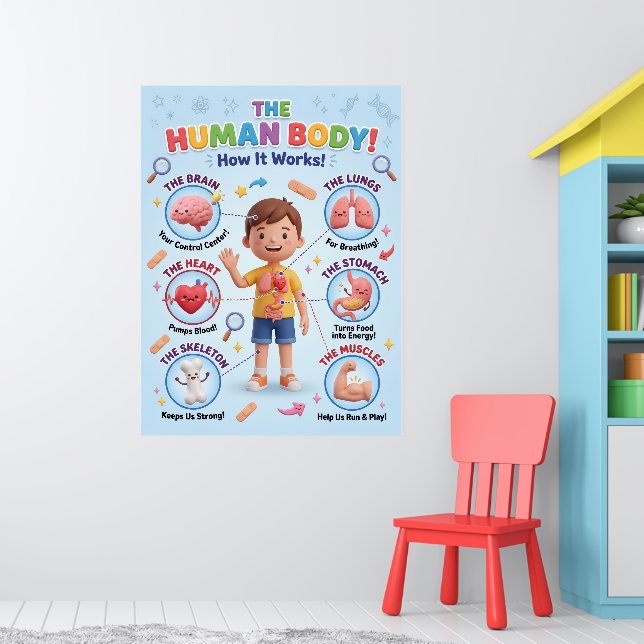 Póster El cuerpo humano (Guardería 1)