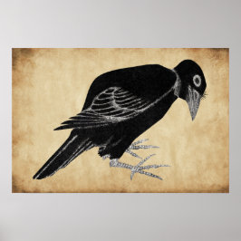 Póster El cuervo 1814 de Katsushika Hokusai