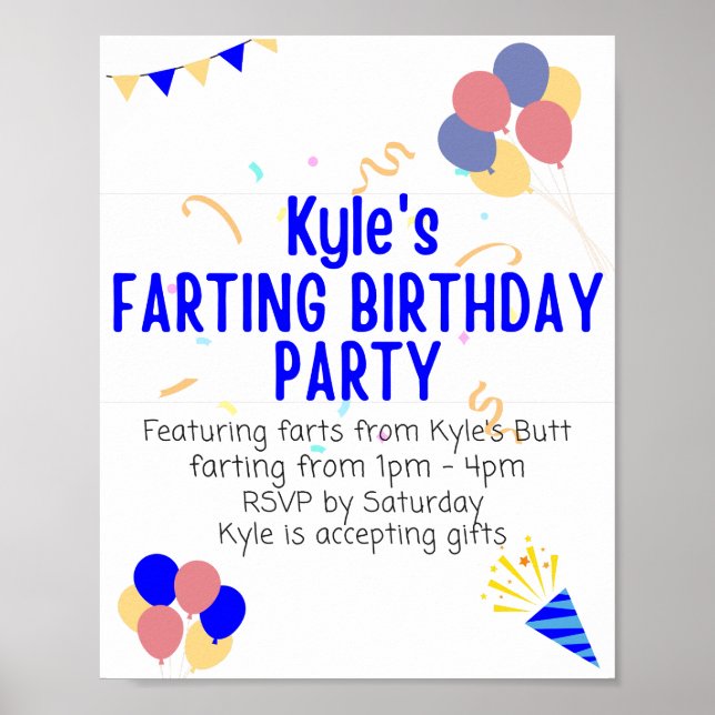 Póster El cumpleaños de Kyle (Frente)