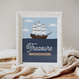 Póster El cumpleaños del pirata favorece al Rótulo