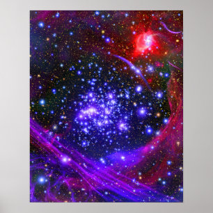 Póster El cúmulo de estrellas de los arcos profundamente