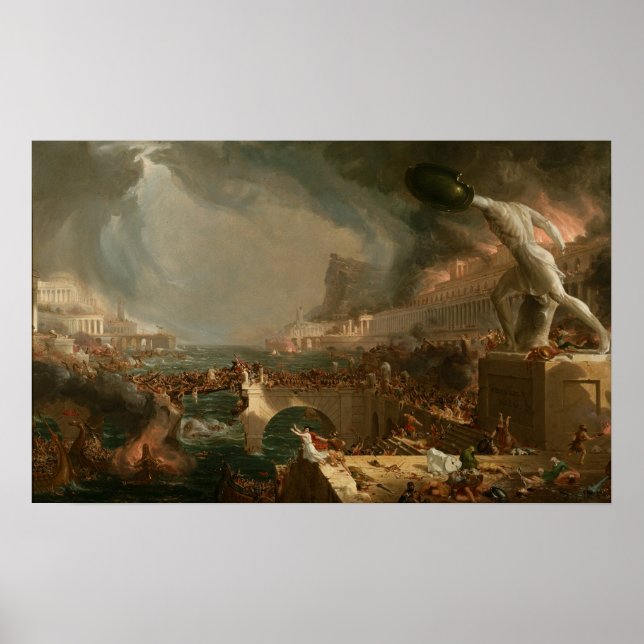 Póster El curso del Imperio: Destrucción (Frente)