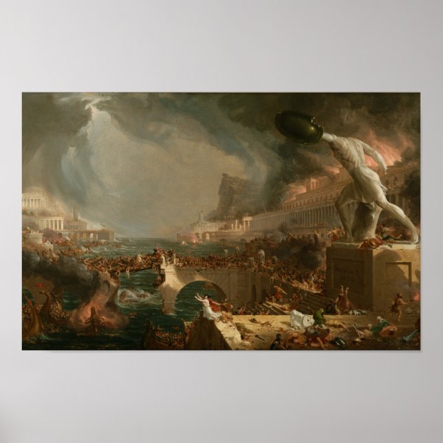 Póster El curso del imperio: destrucción (1836) — Thomas (Frente)