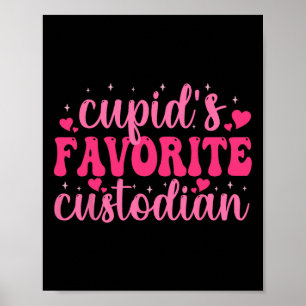 Póster El Custodio Favorito de Cupido Día de San Valentín