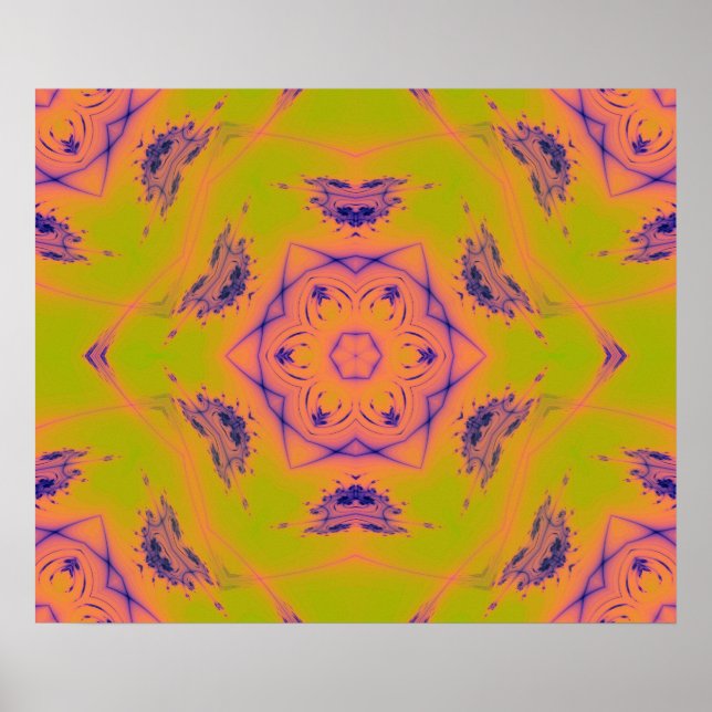 Póster El degradado del sol de la playa, en contraste con (Frente)