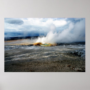 Póster El dejar del poster del vapor