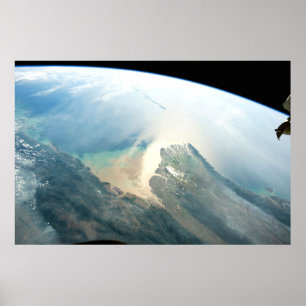 Póster El Delta Del Río Irrawaddy En Birmania (Myanmar).