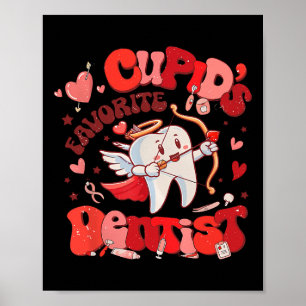 Póster El dentista favorito de Tooth Cupid Equipo de higi