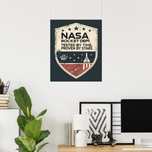 Póster El departamento de cohetes de la NASA probado por 