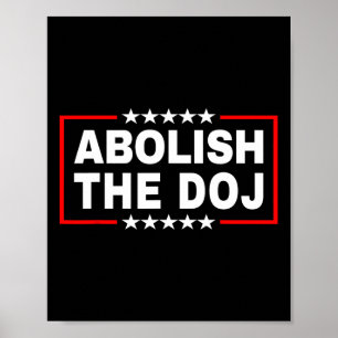 Póster El Departamento de Justicia (doj) a favor de Trump
