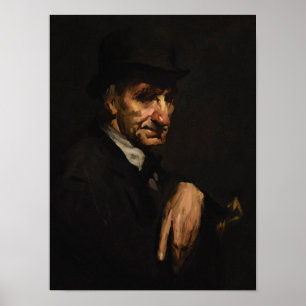 Póster El derby negro de George Bellows (1905)