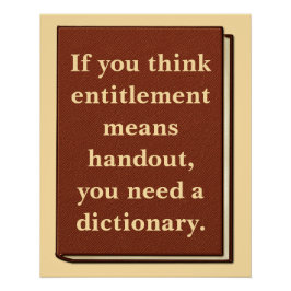 Póster El derecho no es una donación