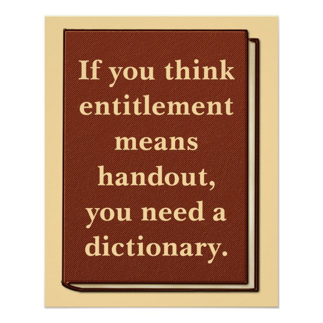 Póster El derecho no es una donación (Anverso)