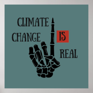 Póster El desafío climático es una verdadera conciencia a