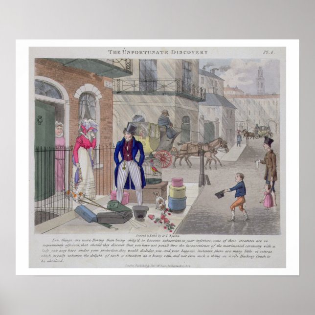 Póster El desafortunado descubrimiento, de 'Fashiable Bor (Frente)
