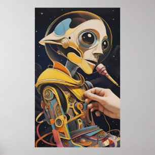 Póster El desastre de Podcaster Ken Gage Sci-Fi