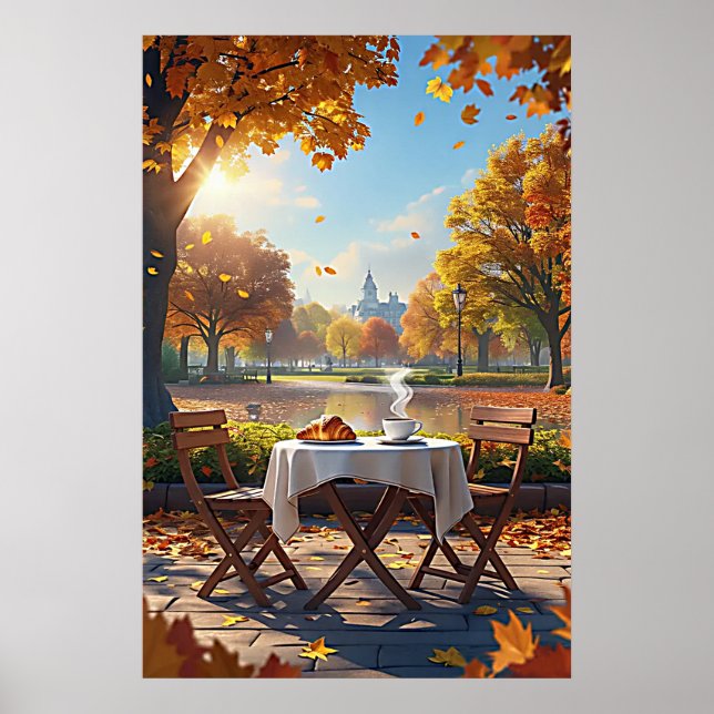 Póster El desayuno de otoño (Frente)