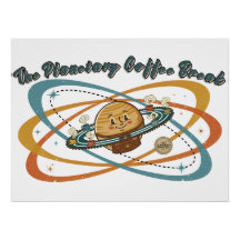 El Descanso de Café Planetario Diseño Retro Espaci