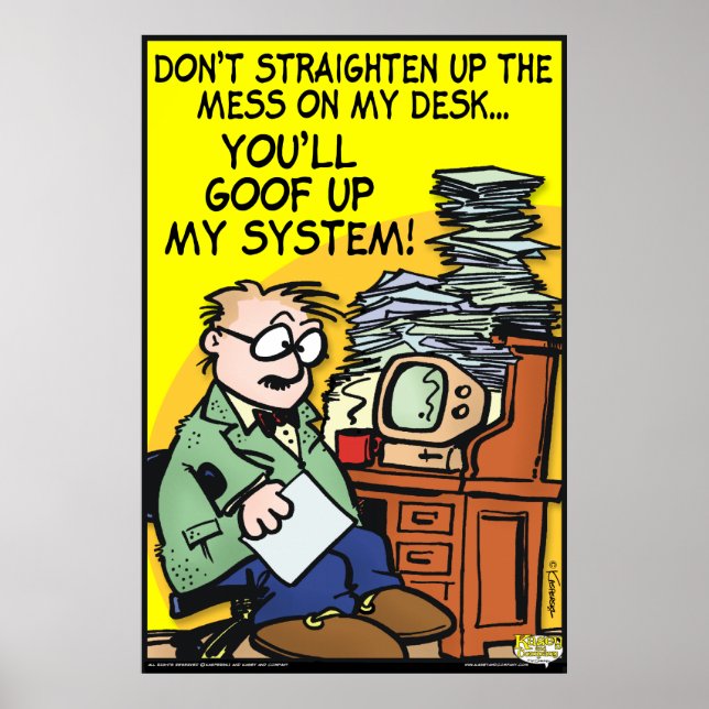 Póster El Descanso En Mi Escritorio (Frente)