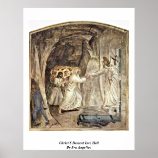 Póster El Descenso De Cristo Al Infierno Por Fra Angelico