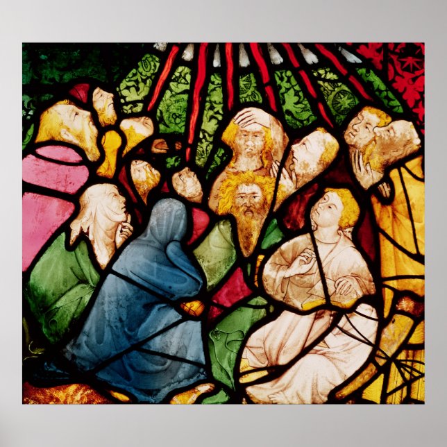 Póster El Descenso del Espíritu Santo, c.1400 (Frente)