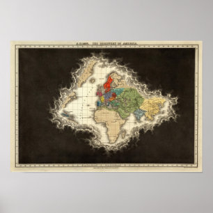 Póster El descubrimiento del ANUNCIO 1498 de América