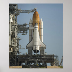 Póster El descubrimiento del transbordador espacial
