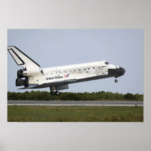 Póster El descubrimiento del transbordador espacial se