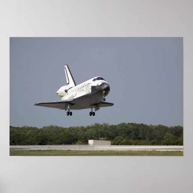Póster El descubrimiento del transbordador espacial se ac (Frente)