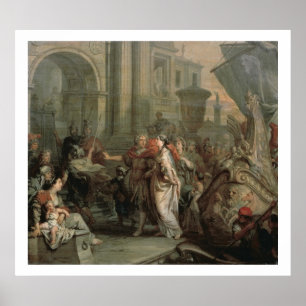 Póster El desembarque de Cleopatra en Tarsus (petróleo en