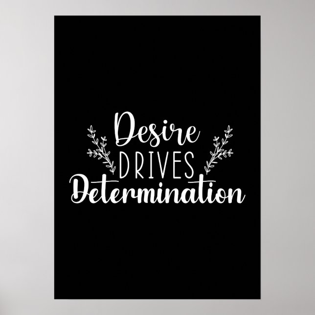 Póster El deseo impulsa la determinación - Hustle, Gym, S (Frente)