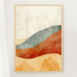 Póster El desierto de Boho Tranquilo Imprimir 3 de 3 Post