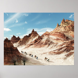 Póster El desierto marroquí.