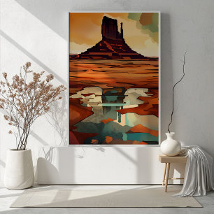 Póster El desierto sin marco