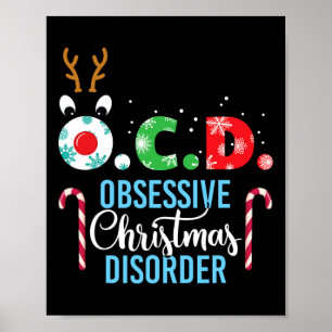 Póster ¡El desorden de los Navidades obsesivos! Reindeer