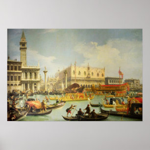 Póster El desposorio del dux veneciano a Adriático