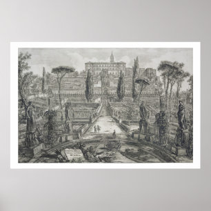 Póster El d'Este del chalet en Tivoli (grabado)