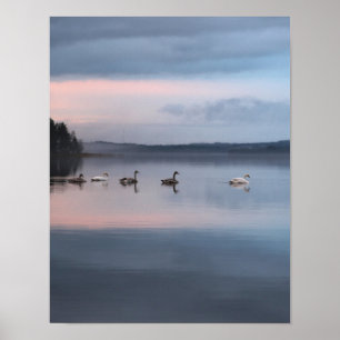 Póster El destino del destino de la oficina de la cabaña