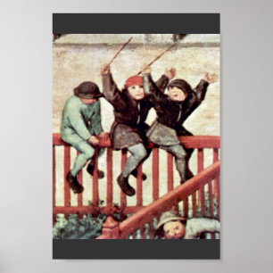 Póster El Detalle De Los Juegos Infantiles De Bruegel D.