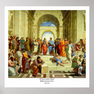 Póster El detalle de Raphael "La escuela de Atenas", alre