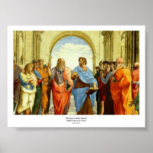Póster El detalle de Raphael "La escuela de Atenas", alre