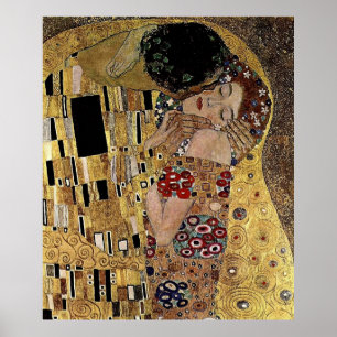 Póster El detalle del beso de Gustav Klimt (alrededor de
