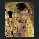 Póster El detalle del beso de Gustav Klimt (alrededor de<br><div class="desc">Una obra de arte clásica que ha pasado al dominio público y hace regalos maravillosos y otros productos. Una de las obras más famosas de Gustav Klimt, The Kiss, con un uso destacado de la hoja de oro, se inspiró en el estilo ornamentado de mosaicos antiguos. Klimt (1862-1918) fue uno...</div>
